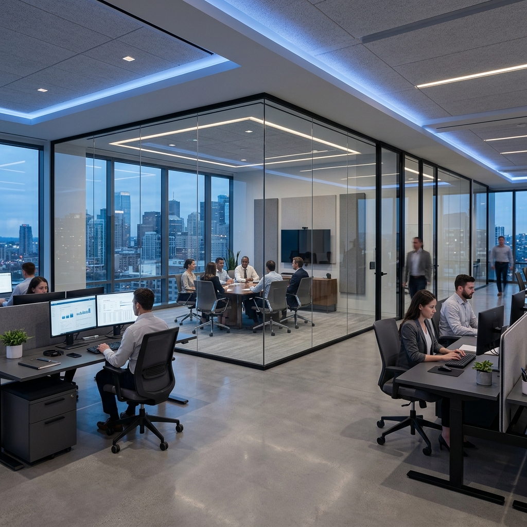 Escritório corporativo moderno da 4Bmar Trust